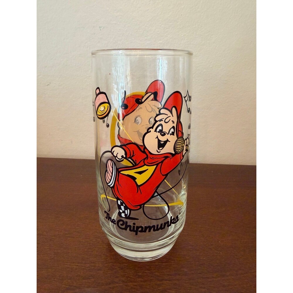 1985 Vintage Alvin and the Chipmunks glass